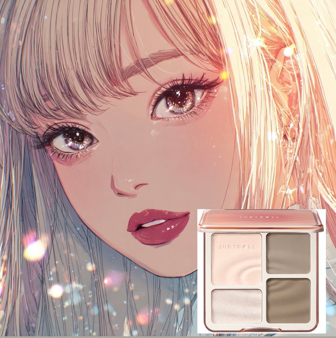 JUDYDOLL メリハリマスターパレット/JUDYDOLL/パウダーハイライトを使ったクチコミ(1枚目)