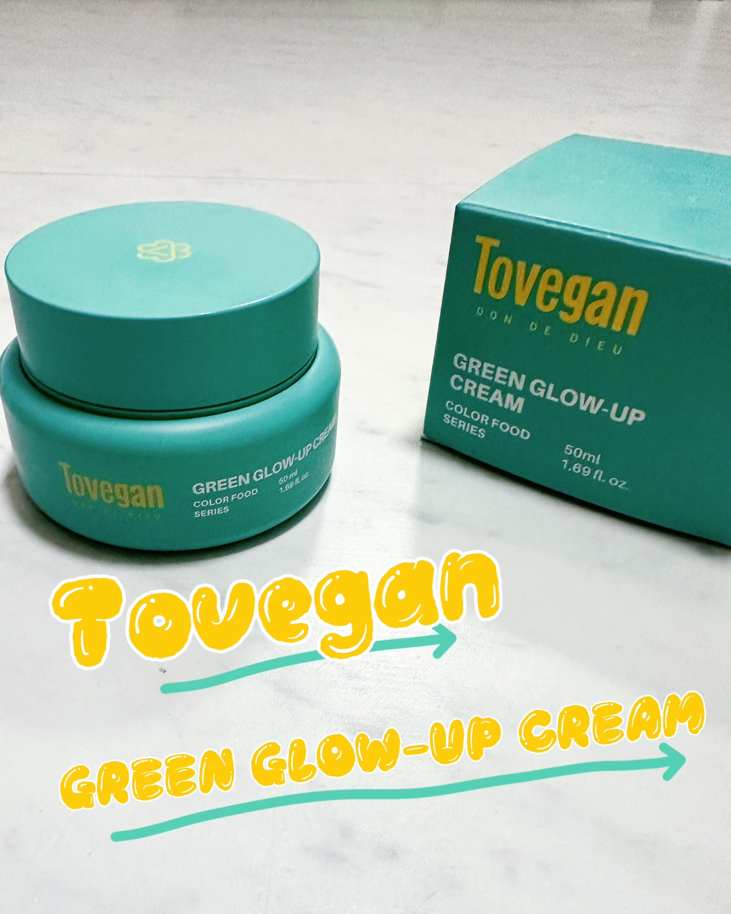 カラーフードシリーズグリーングロウアップクリーム/Tovegan/フェイスクリームを使ったクチコミ(1枚目)