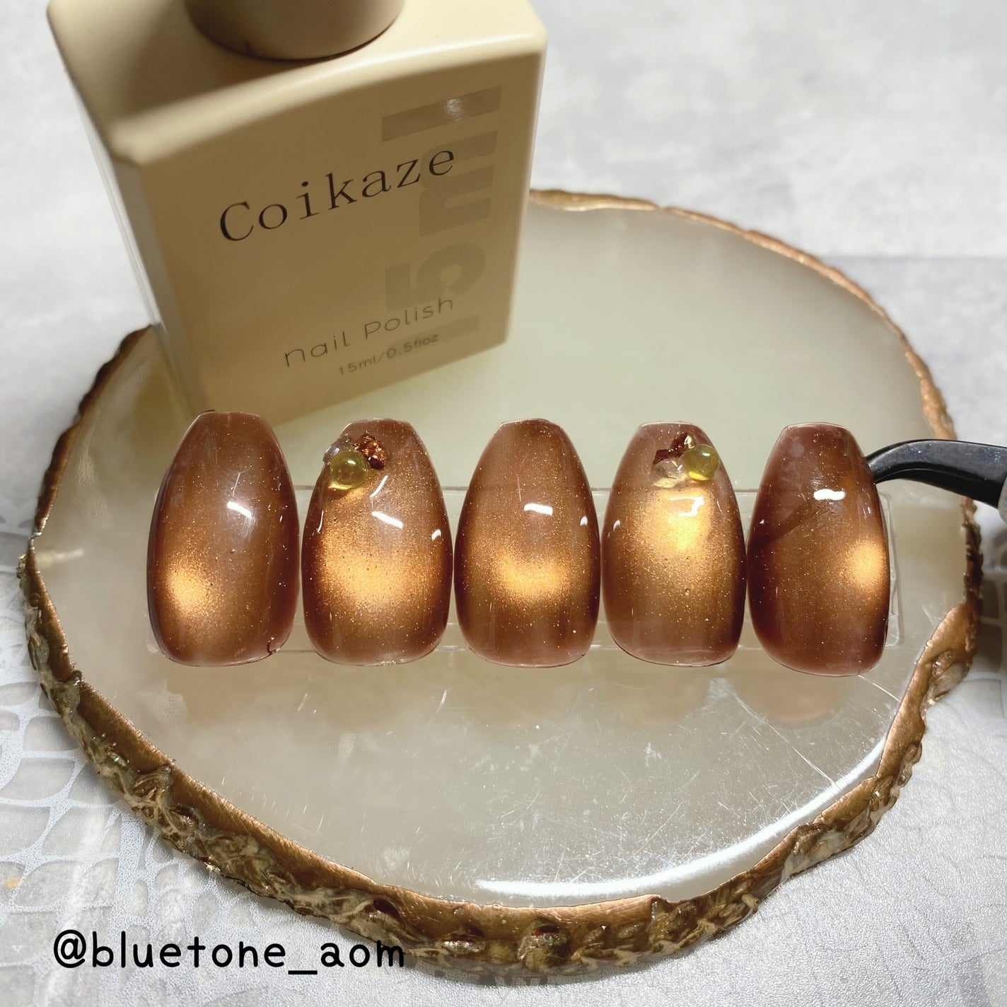 19長春色/Coikaze/ジェルネイルを使ったクチコミ(6枚目)