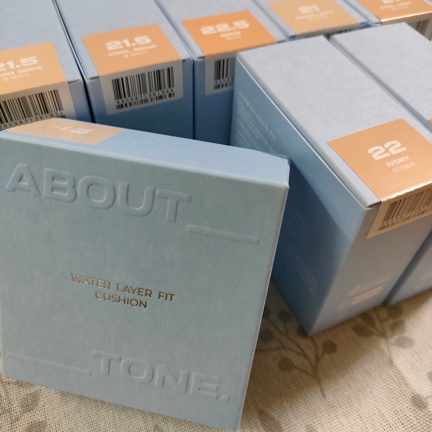 ウォーターレイヤーフィットクッション /ABOUT TONE/クッションファンデーションを使ったクチコミ(1枚目)