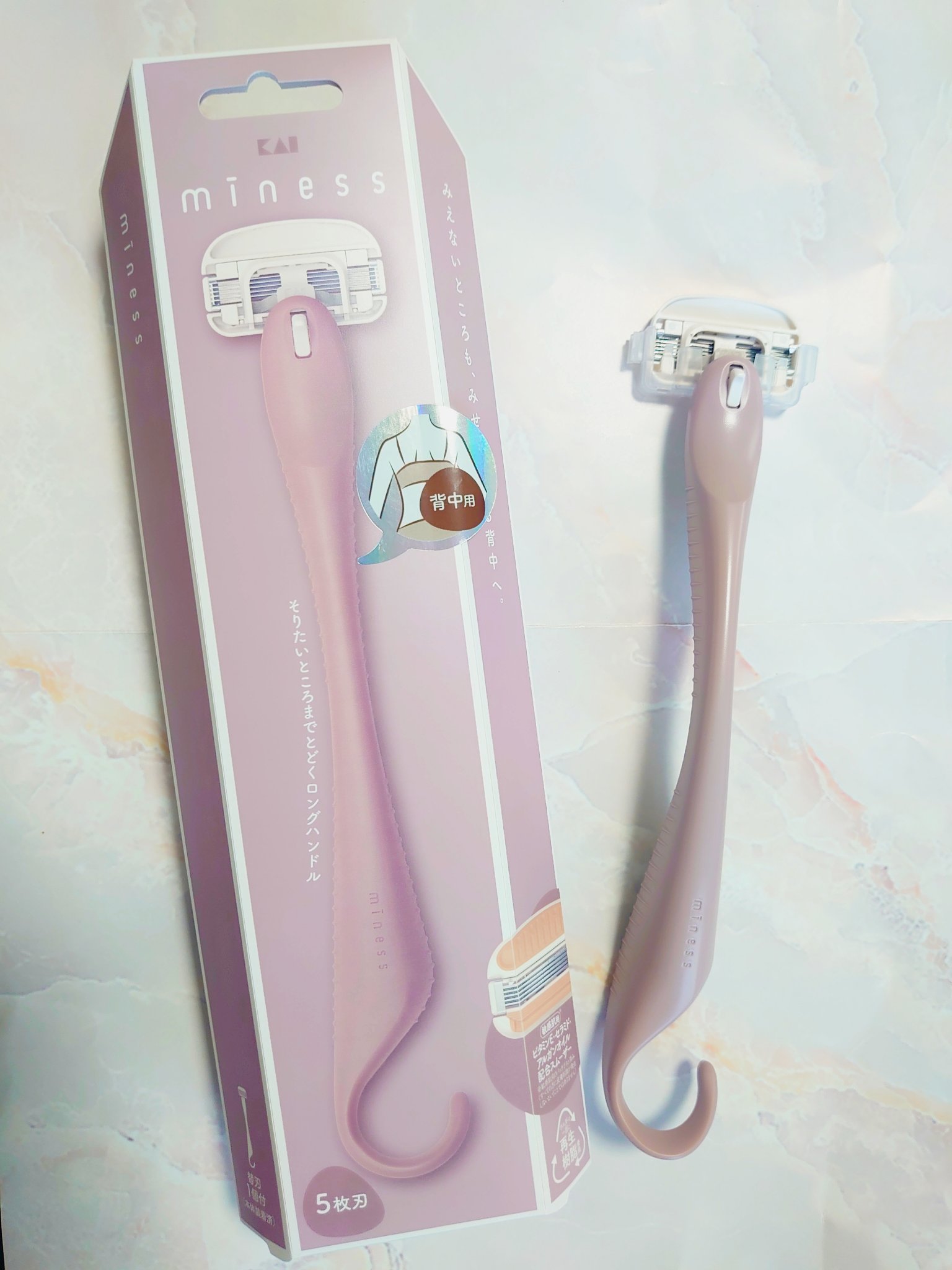 miness 背中用カミソリ/貝印/シェーバーを使ったクチコミ（1枚目）