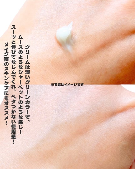 カラーフードシリーズグリーングロウアップクリーム/Tovegan/フェイスクリームを使ったクチコミ(5枚目)