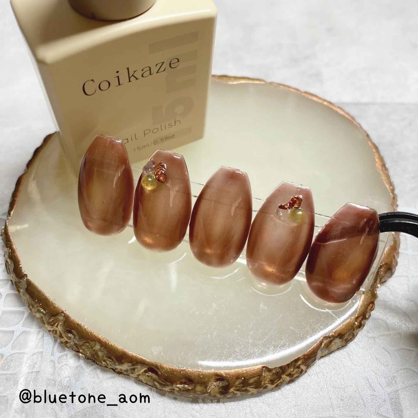 19長春色/Coikaze/ジェルネイルを使ったクチコミ(4枚目)