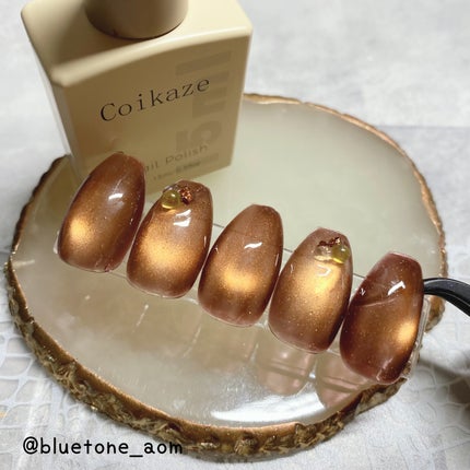19長春色/Coikaze/ジェルネイルを使ったクチコミ(5枚目)