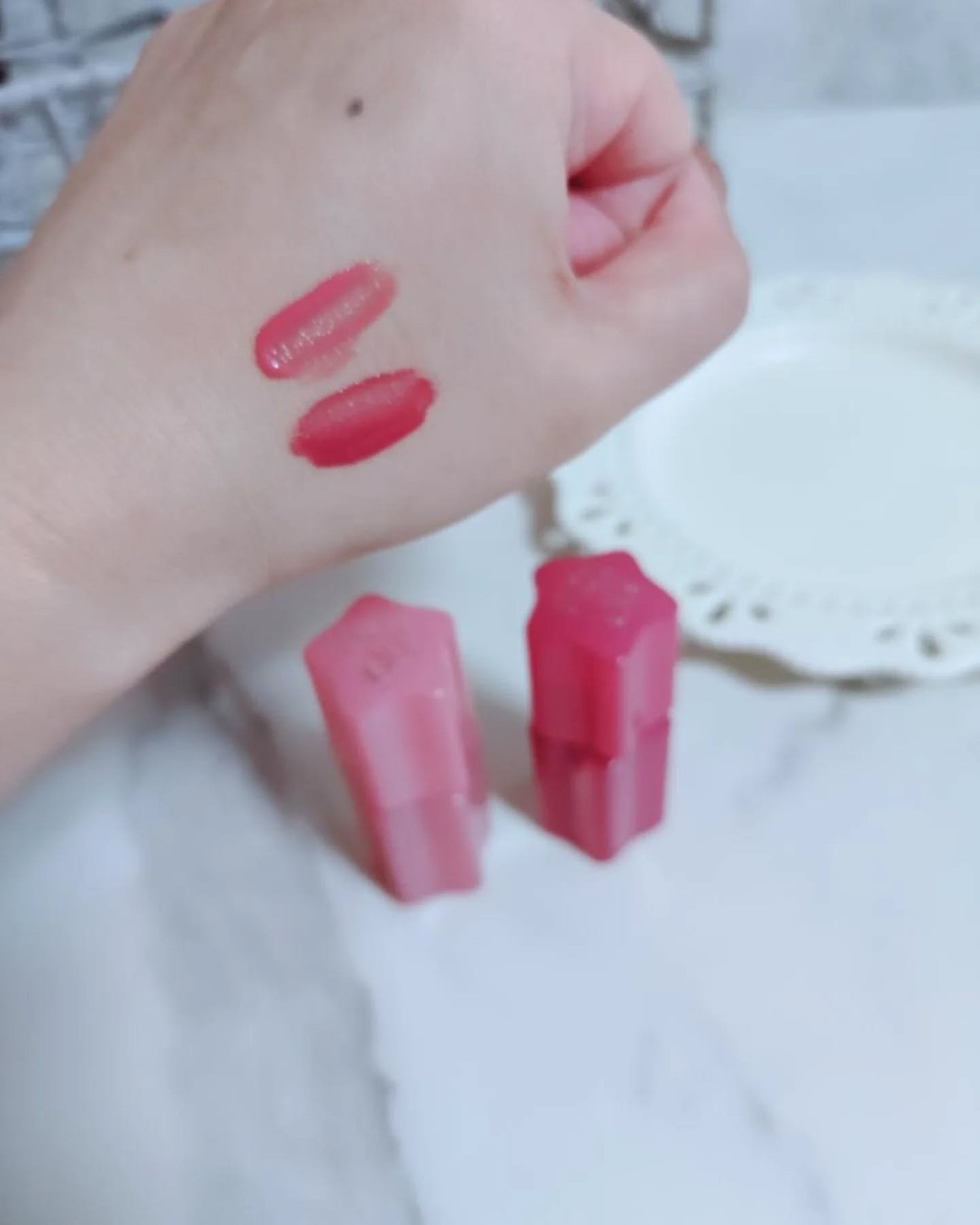 グロウイットソルベティント/tiptoe/リップティントを使ったクチコミ(5枚目)