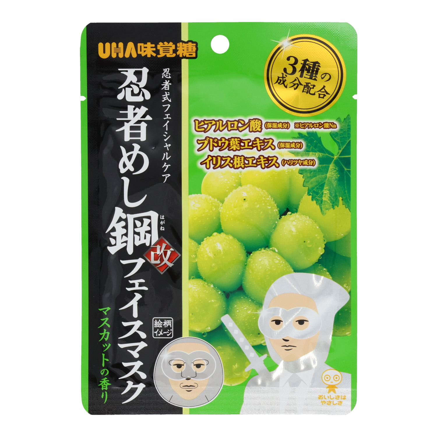  忍者めし鋼フェイスマスク〈マスカット〉 鋼フェイスマスク マスカット