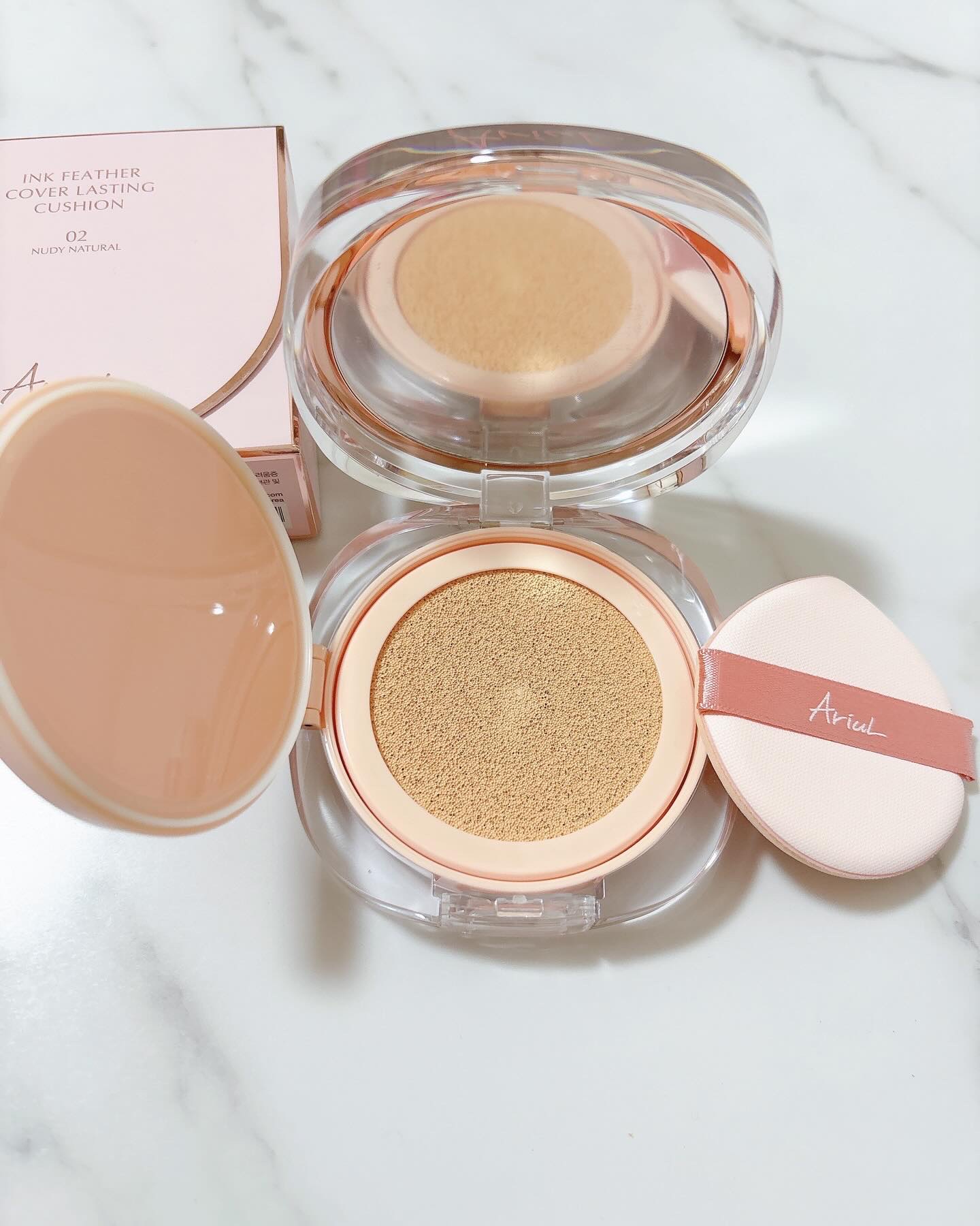 アリウル インクフェザーカバーラスティングクッション/Ariul/クッションファンデーションを使ったクチコミ（3枚目）