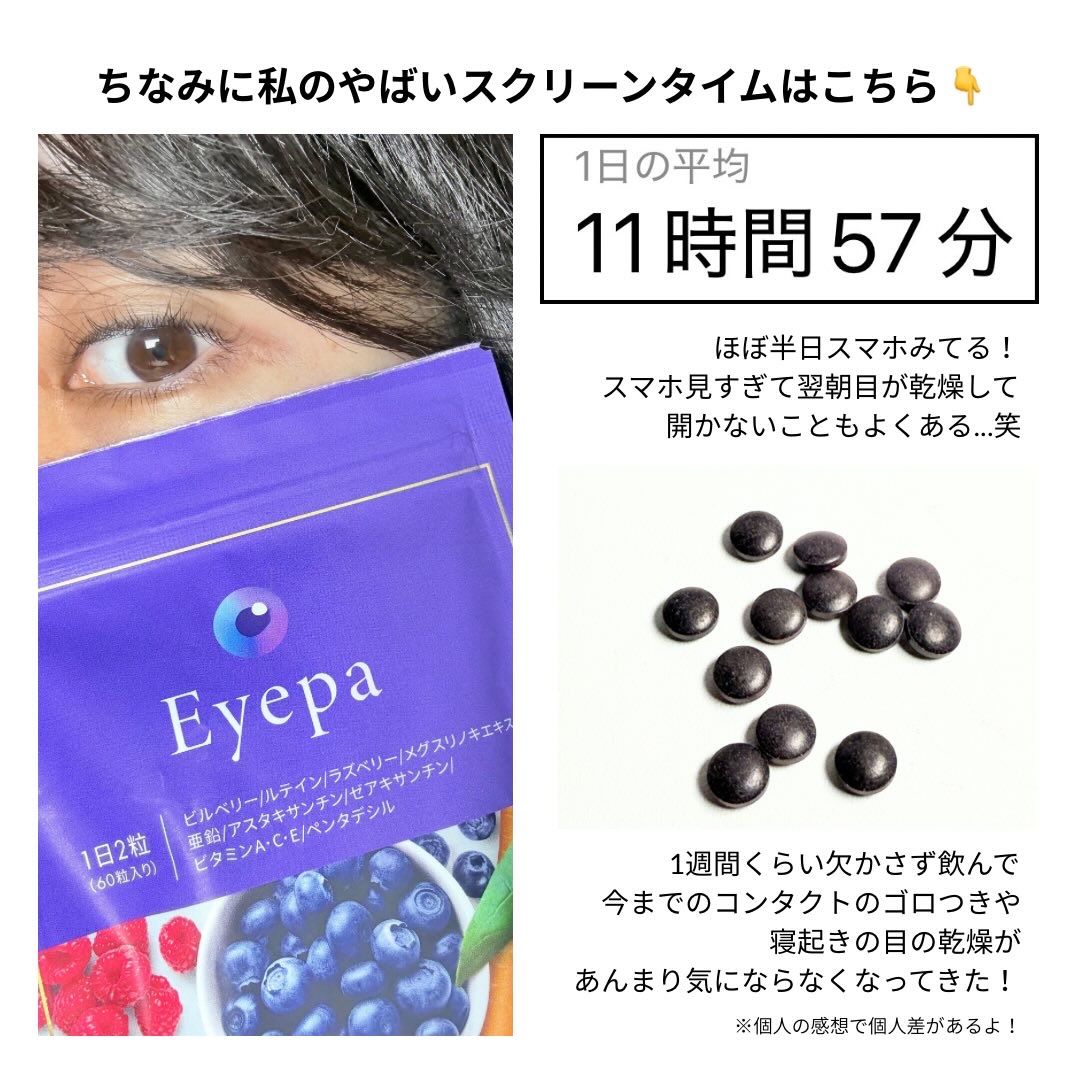 Eyepa/Eyepa/健康サプリメントを使ったクチコミ（3枚目）