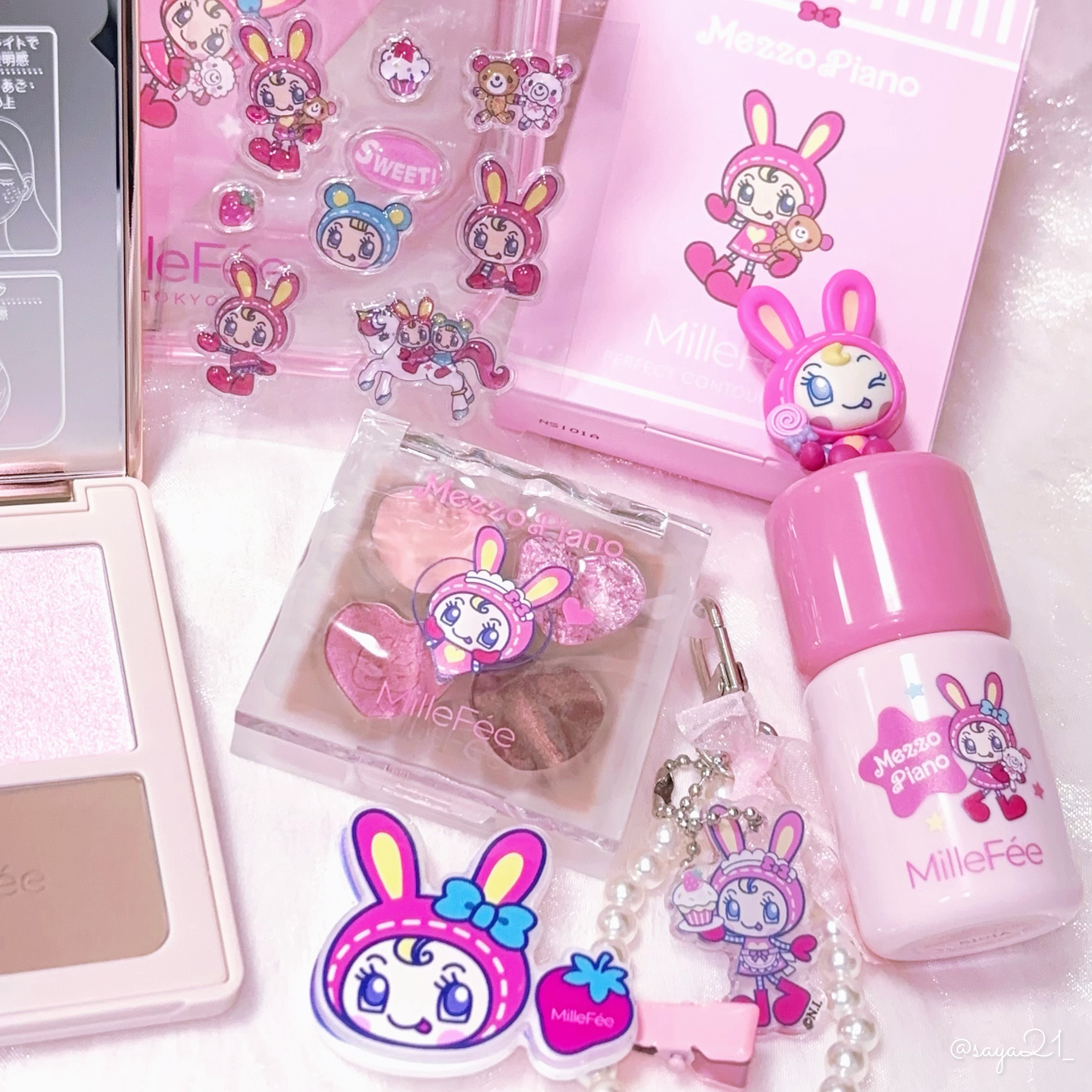 チート顔コントゥアパレット/MilleFée/パウダーハイライトを使ったクチコミ（3枚目）