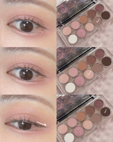 せな(大人かわいいを研究中) on LIPS 「lummir▪️ライトオンアイズシャドウパレット11PM..」(5枚目)