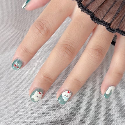 𝘼𝙮𝙪 ❦ 𝑆𝑒𝑙𝑓 𝑁𝑎𝑖𝑙 on LIPS 「❥こんばんは𓂅꙳𖤐セルフネイラーの@au_nailです♡先..」(8枚目)