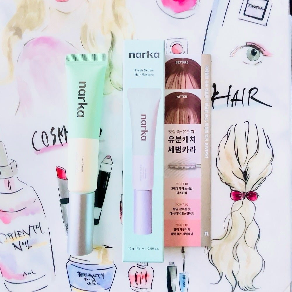 akiii on LIPS 「.フレッシュセバムヘアマスカラを愛用中💚前髪のベタつきや浮き毛..」(1枚目)