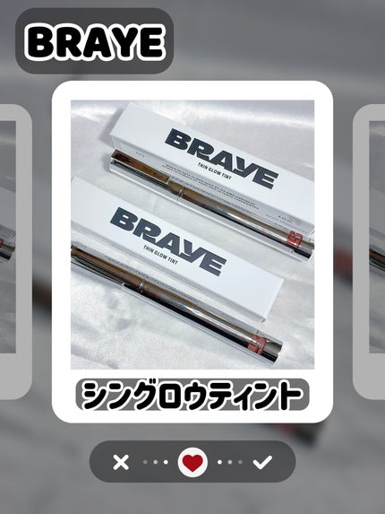 THIN GLOW TINT/BRAYE/口紅を使ったクチコミ(1枚目)