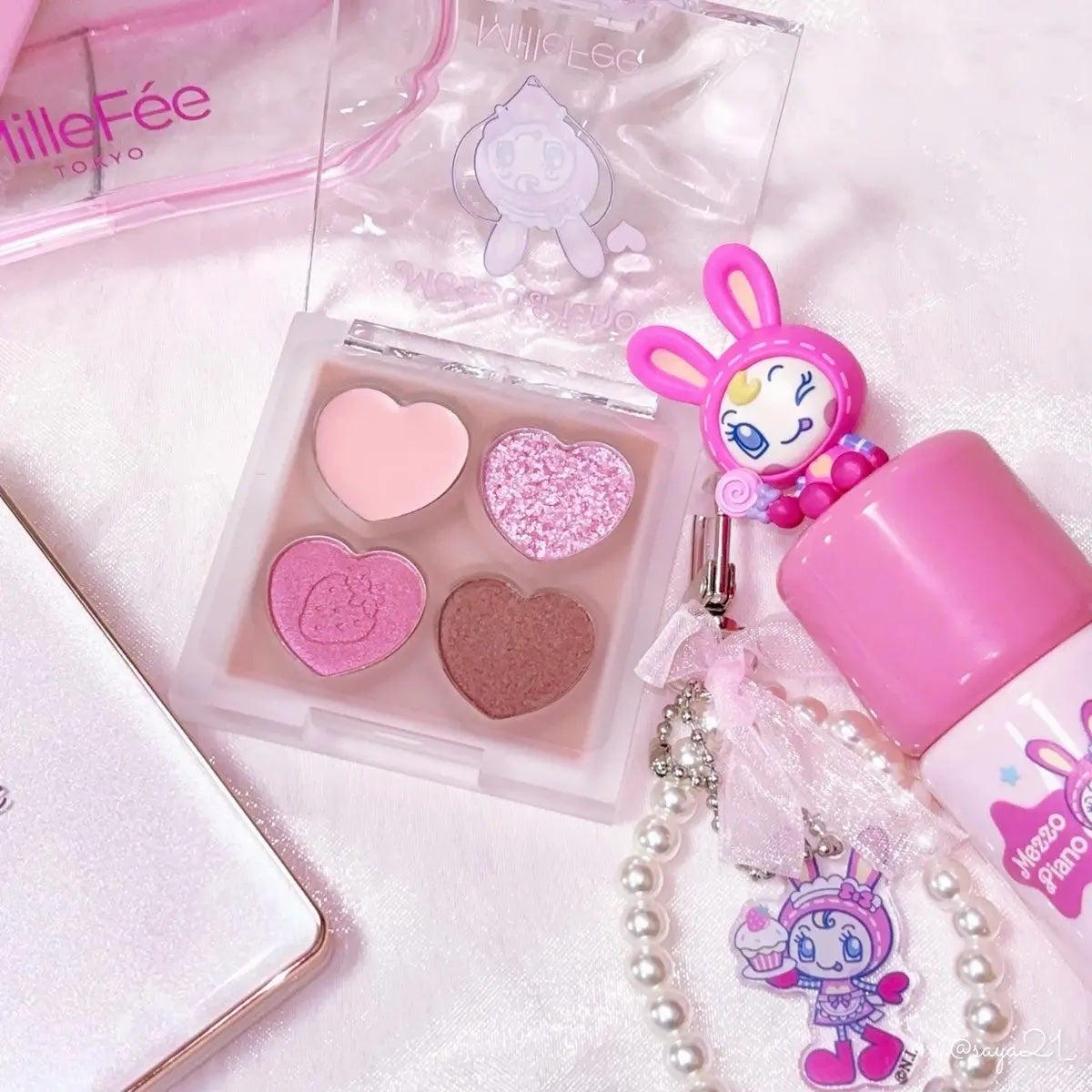 チート顔コントゥアパレット/MilleFée/パウダーハイライトを使ったクチコミ(2枚目)