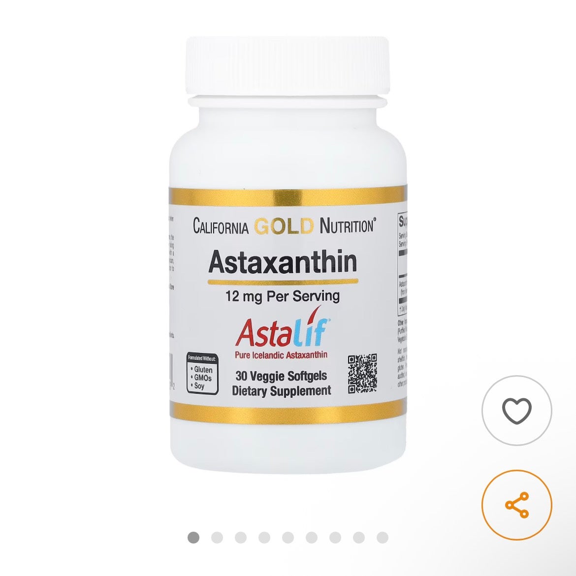 チョコ on LIPS 「・iherbカリフォルニアゴールドニュートリションアスタキサン..」(1枚目)