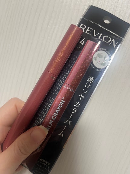 レブロン シアー バーム クレヨン 014 メランコリック ローズ/REVLON/口紅を使ったクチコミ(1枚目)