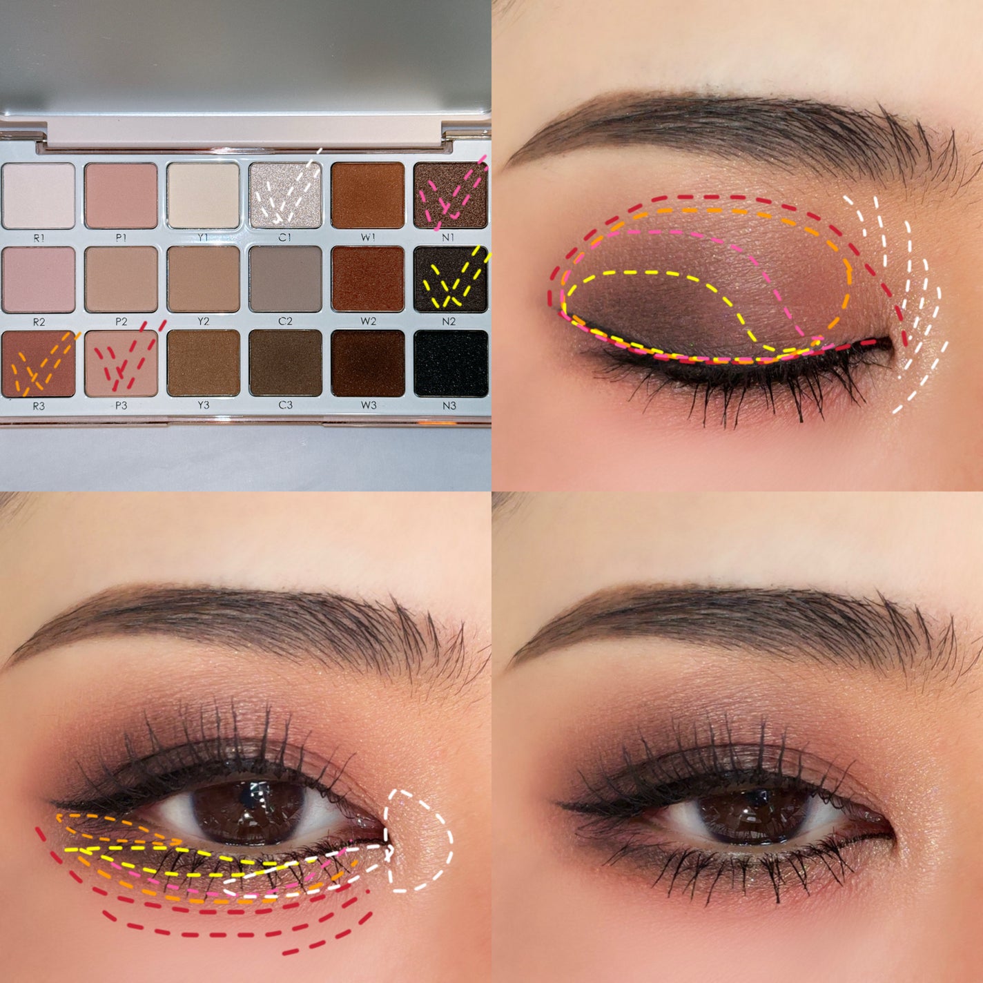 EYE SCULPT TEXTURE AND TONE EYESHADOW PALETTE/Natasha Denona/アイシャドウパレットを使ったクチコミ(5枚目)