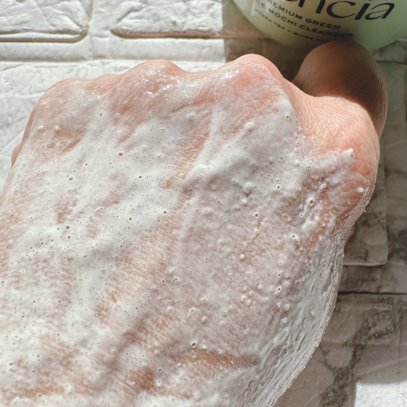 プレミアムもちソープ「グリーン」 /アレンシア/その他洗顔料を使ったクチコミ(5枚目)