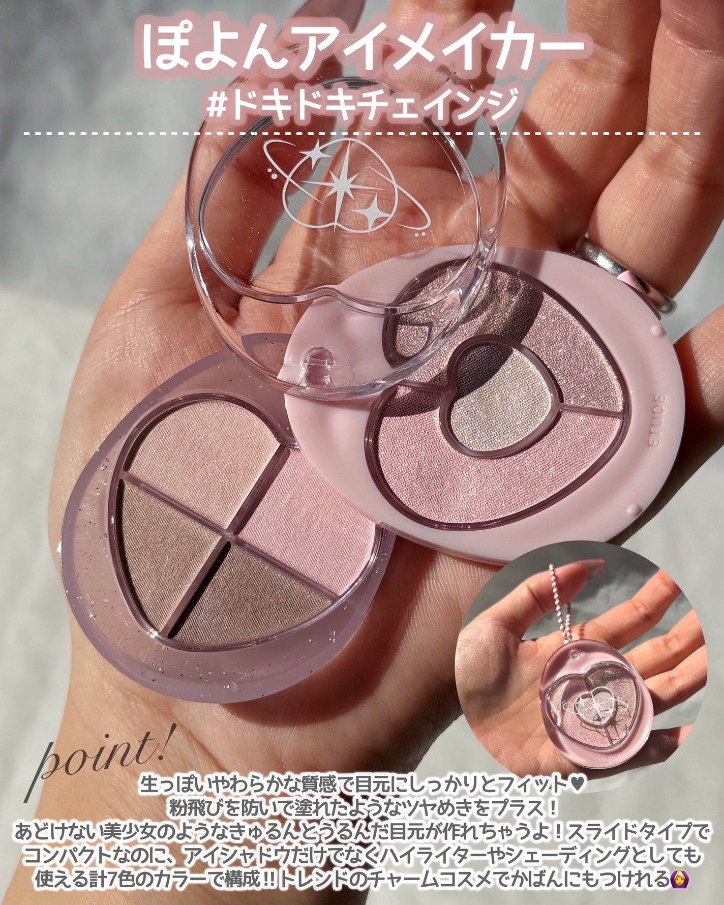 ぽよんアイメイカー/ETUDE/アイシャドウパレットを使ったクチコミ(2枚目)