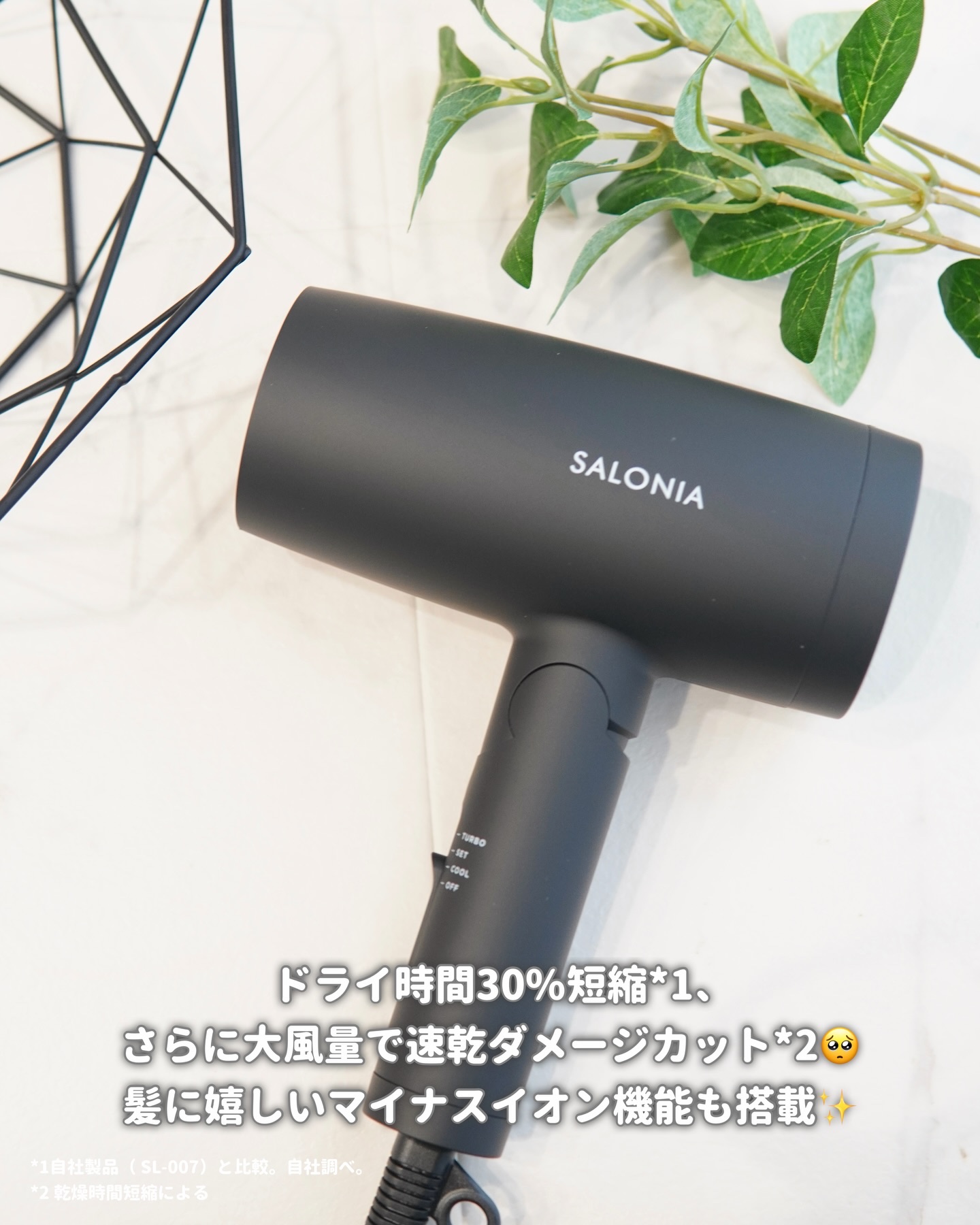 スピーディーイオンドライヤー/SALONIA/ドライヤーを使ったクチコミ（2枚目）