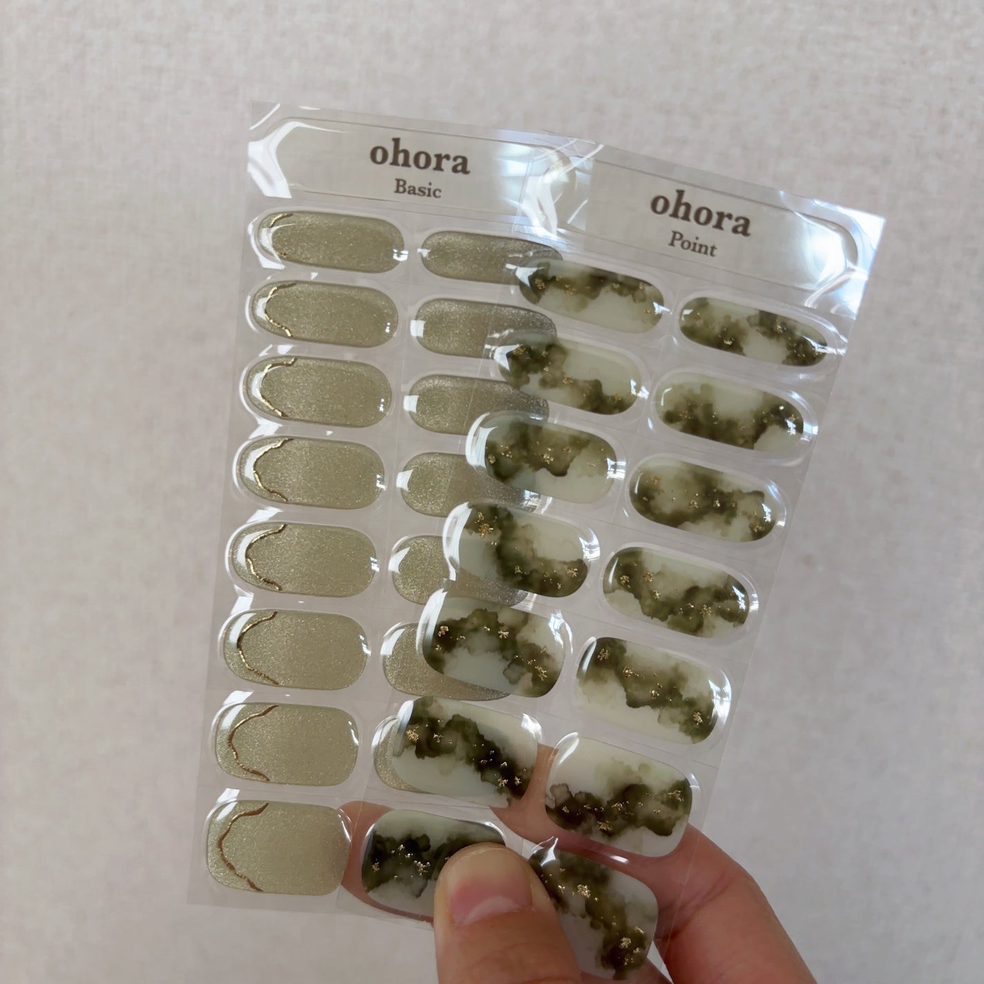 セミキュアジェルネイル(ハンド)/ohora/ネイルシールを使ったクチコミ(3枚目)