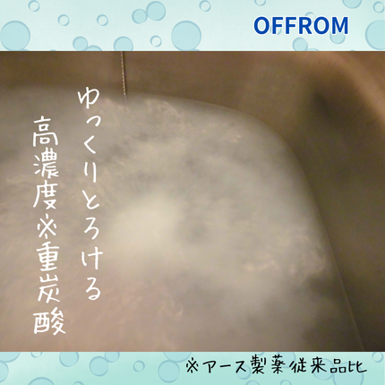 オフロム スローリータブレット 4錠/OFFROM/炭酸系入浴剤の画像