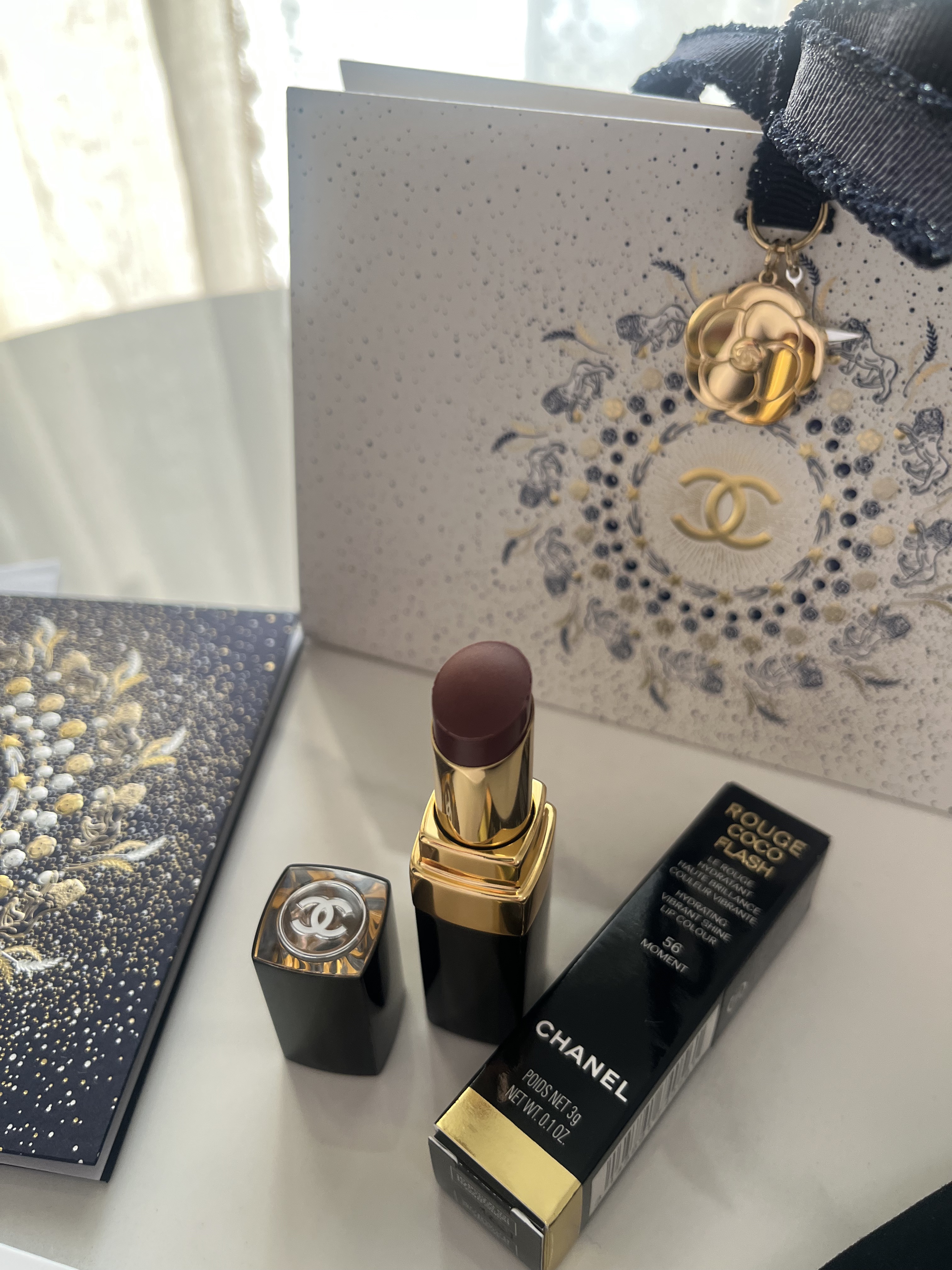 ルージュ ココ フラッシュ 56 モマン/CHANEL/口紅を使ったクチコミ（1枚目）