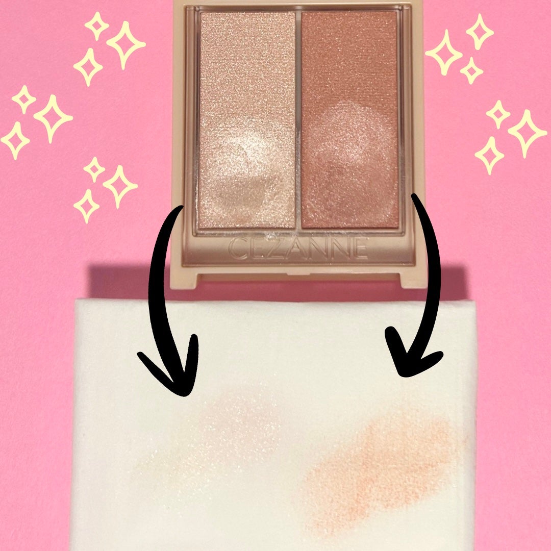 フェイスグロウカラー/CEZANNE/クリームハイライトを使ったクチコミ(3枚目)