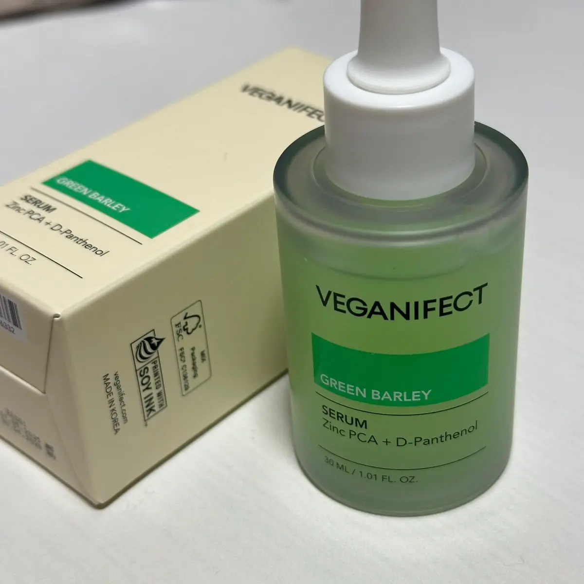 青麦ジンクセラム/Veganifect/美容液を使ったクチコミ（1枚目）