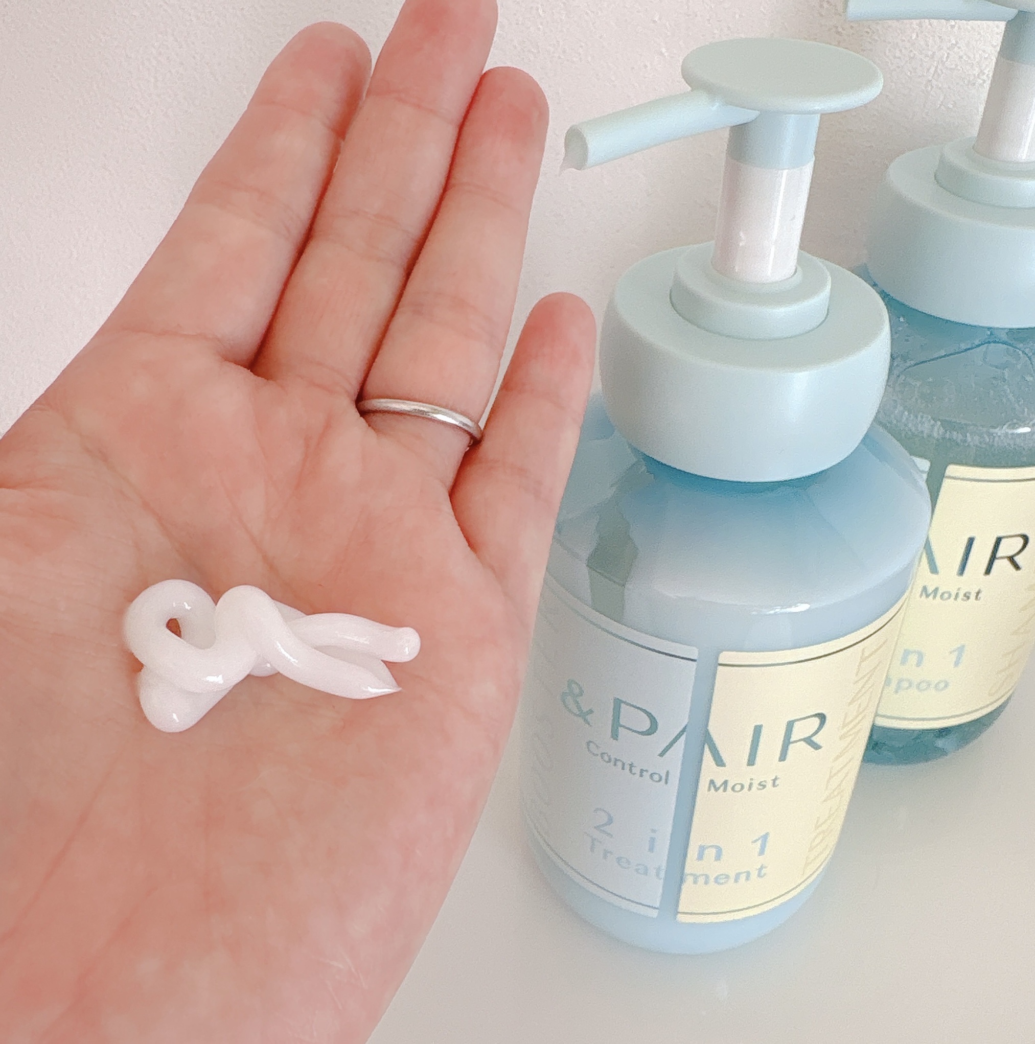 アンドペア コントロール モイスト 2in1 シャンプー＆ヘアトリートメント/&PAIR/市販シャンプーを使ったクチコミ（3枚目）