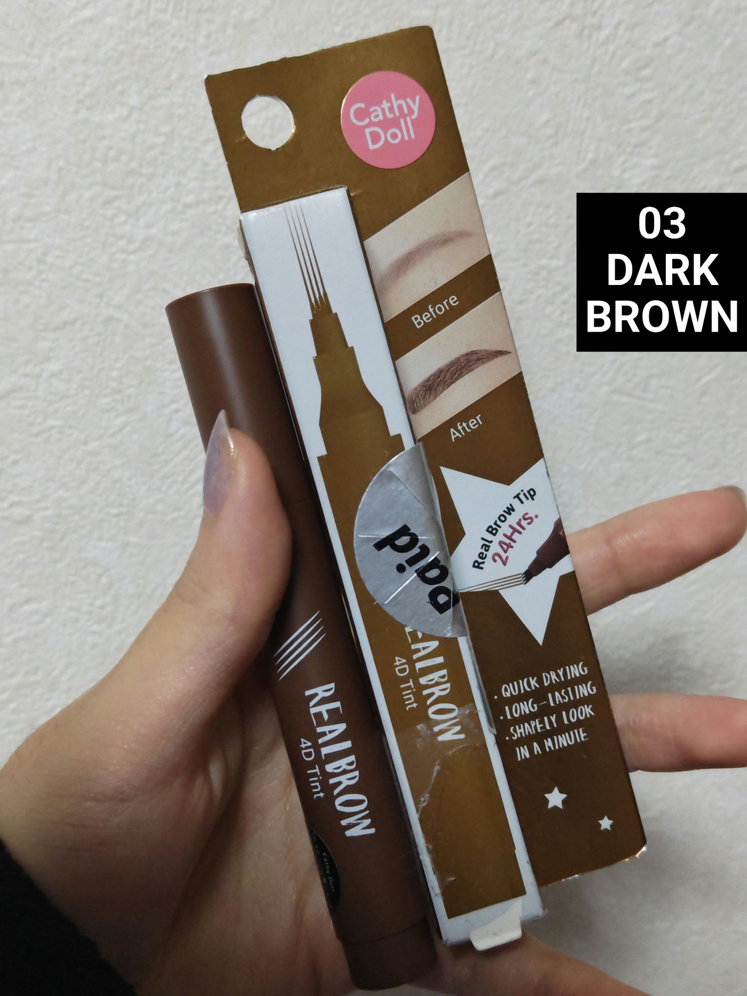 4Dリアル眉ティント/CathyDoll/眉ティントを使ったクチコミ（1枚目）