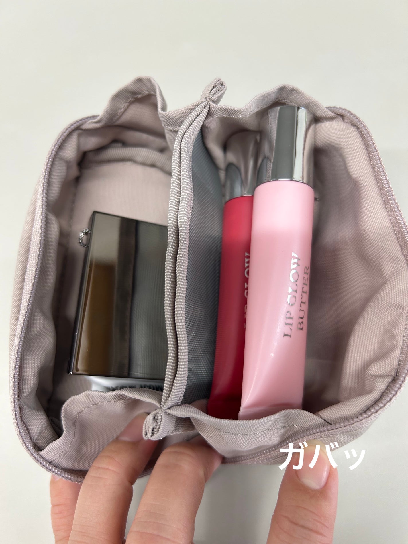 リンクルナイロン 大きく開くポーチ/無印良品/その他を使ったクチコミ(3枚目)