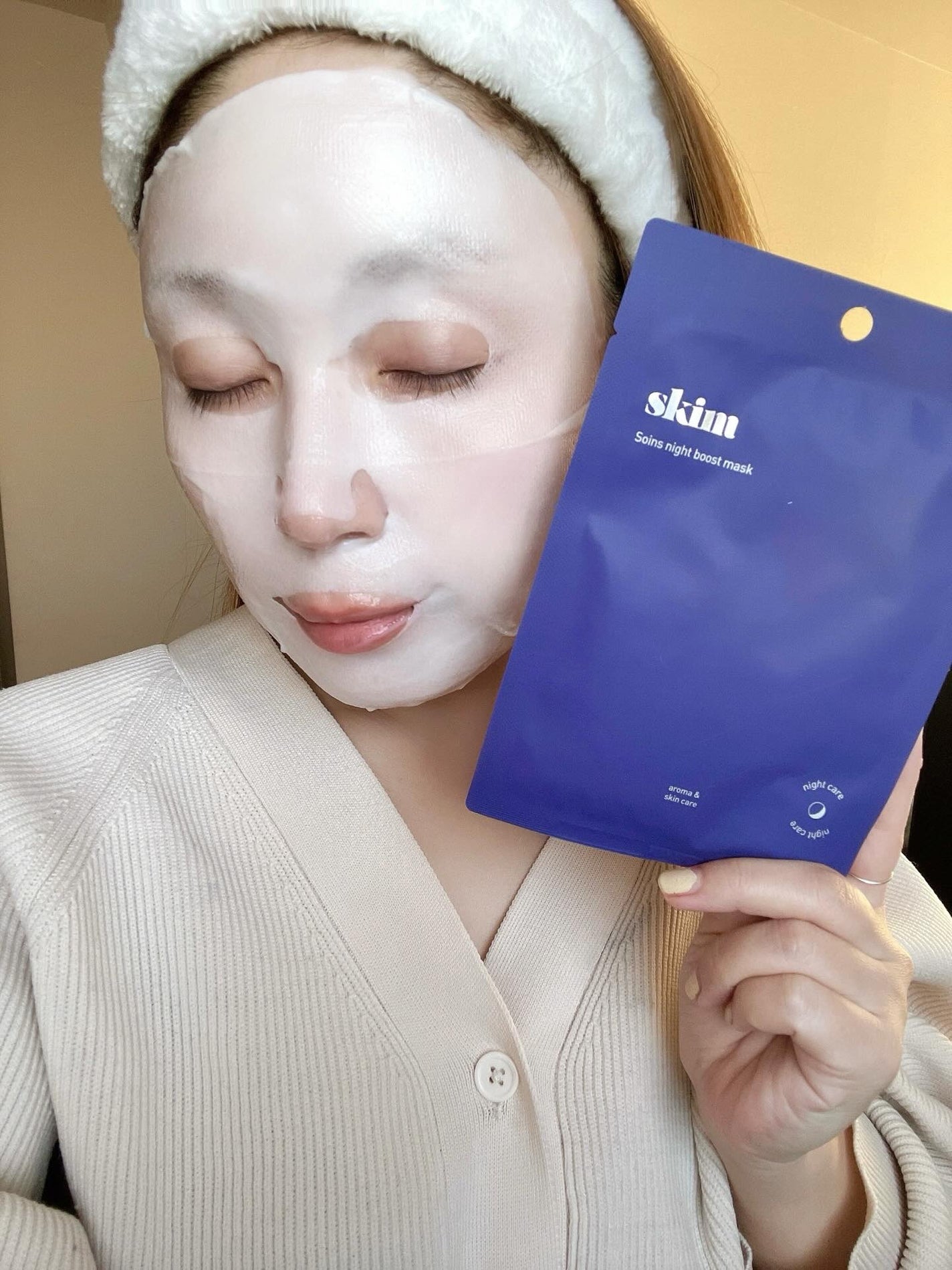 ソワン ナイトブーストマスク/skim /シートマスク・パックを使ったクチコミ(4枚目)