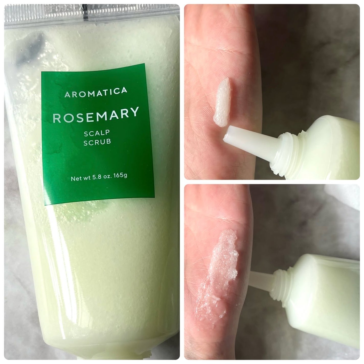 ローズマリー スカルプ スクラブ/AROMATICA/ヘッドスクラブを使ったクチコミ(2枚目)