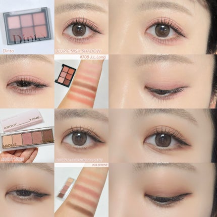 ブラーフィニシュシャドウパレット/Dinto/アイシャドウパレットを使ったクチコミ(3枚目)