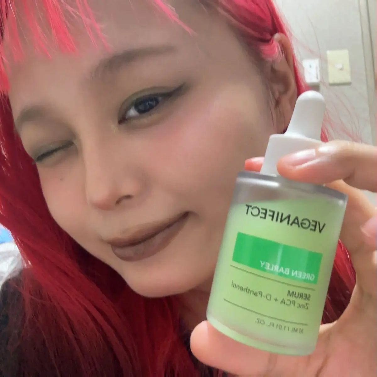 青麦ジンクセラム/Veganifect/美容液を使ったクチコミ（3枚目）