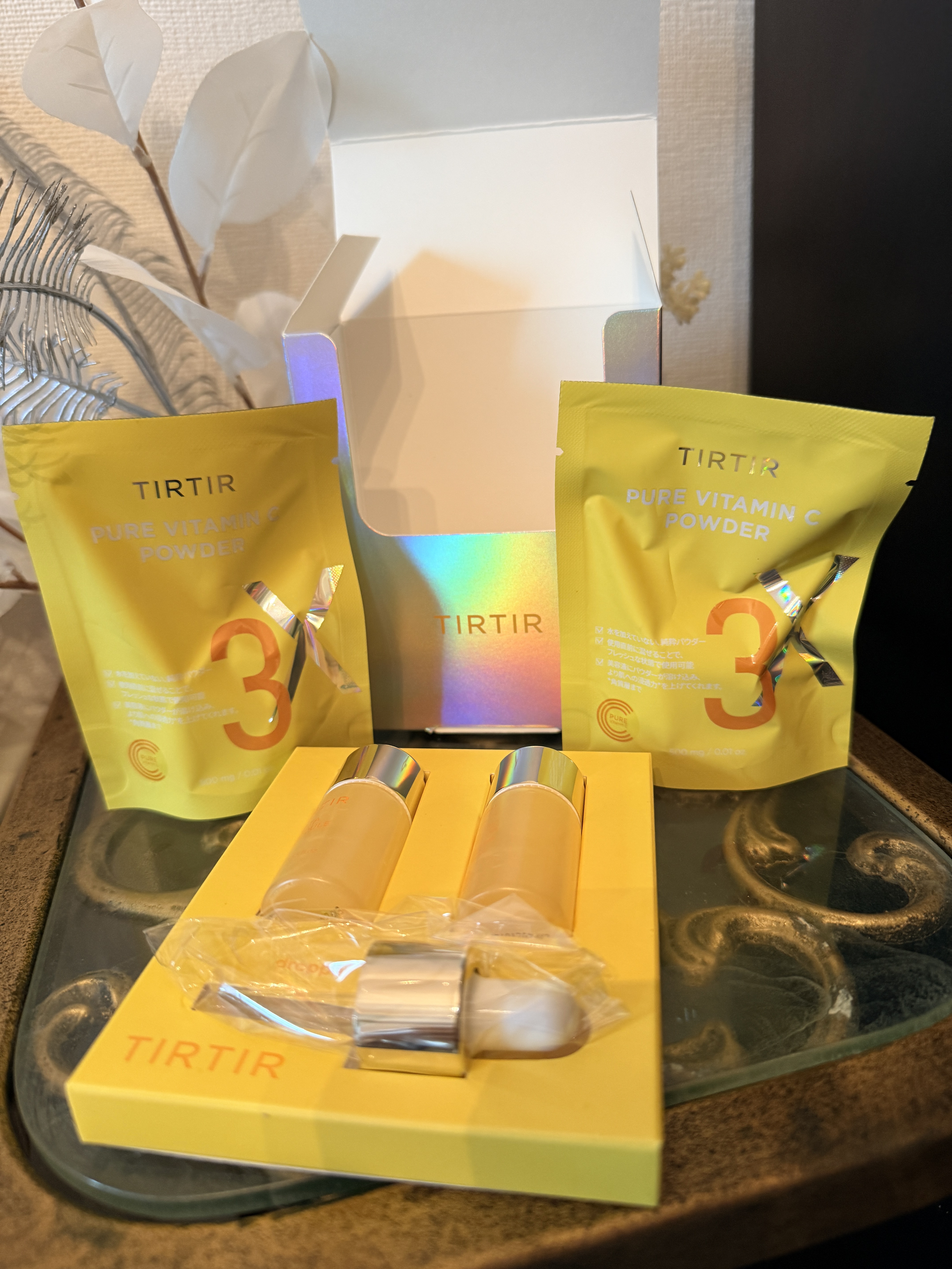 TIRTIR(ティルティル) Vita-Glutathione 3X Programのクチコミ「100％ビタミンCパウダーを自分で

混ぜ合わせるDIYアンプル✨
使用直前にビタミンC100.....」（1枚目）