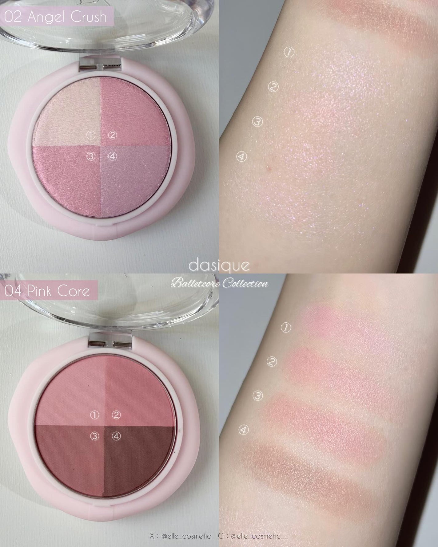 マルチクアッドシャドウ/dasique/パウダーアイシャドウを使ったクチコミ(2枚目)