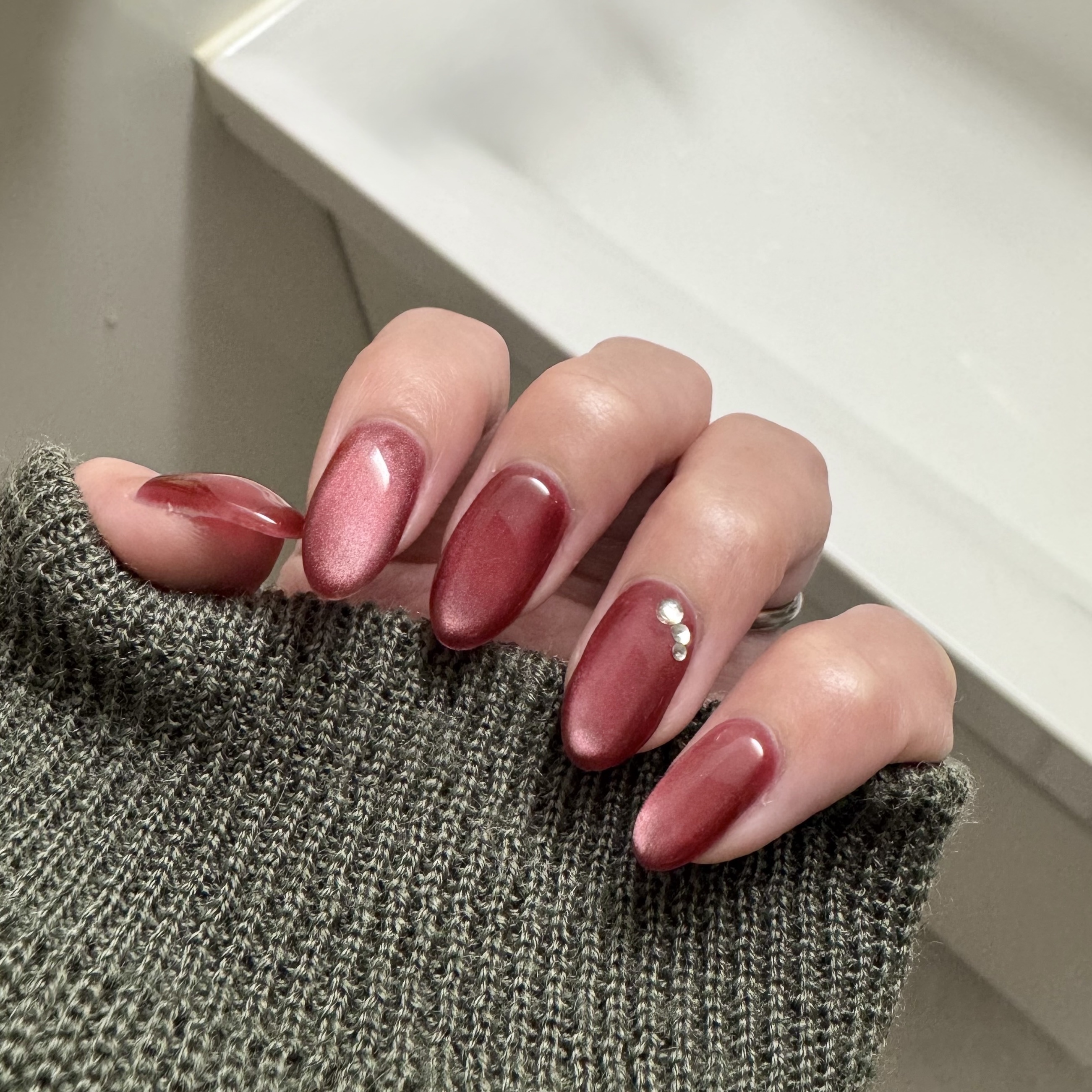 #ニット映えネイルのネイルデザイン