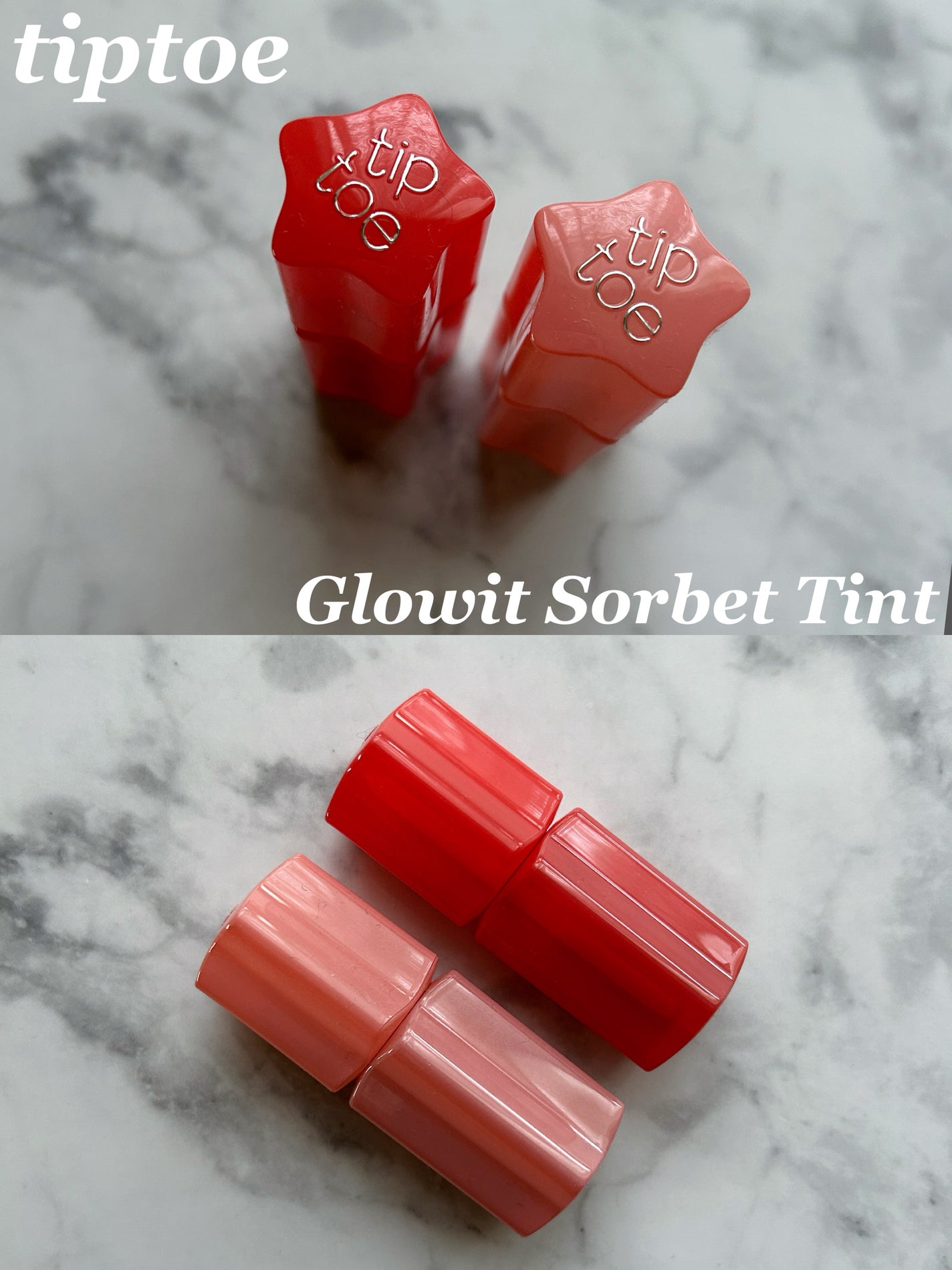 グロウイットソルベティント/tiptoe/リップティントを使ったクチコミ(1枚目)