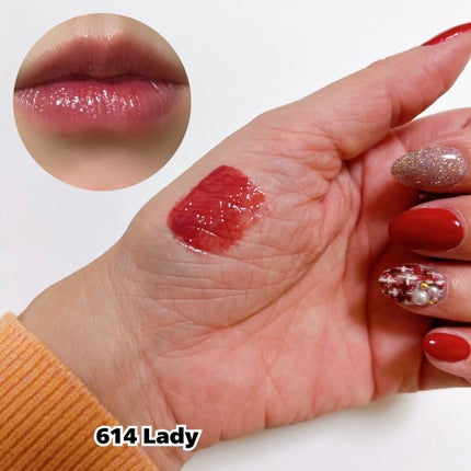 あやこ @フォロバ100 on LIPS 「Lakaマキシングレイヤーティント614Lady透け感があるか..」(2枚目)