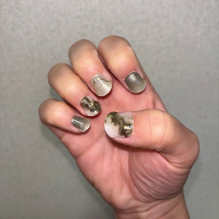 セミキュアジェルネイル(ハンド)/ohora/ネイルシールを使ったクチコミ(6枚目)