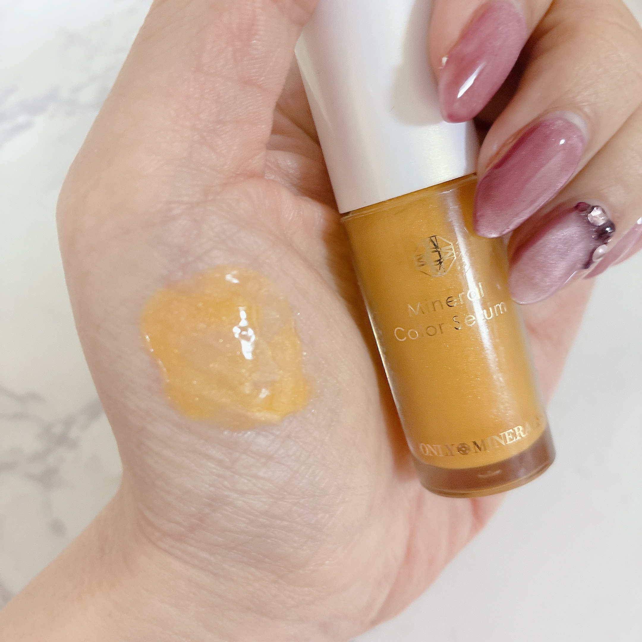 ミネラルカラーセラム S01 シトリン/ONLY MINERALS/リップグロスを使ったクチコミ（1枚目）