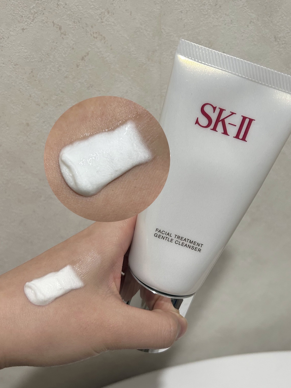 フェイシャル トリートメント ジェントル クレンザー/SK-II/洗顔フォームを使ったクチコミ（2枚目）