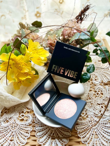 パールライクハイライター/FIVE VIBE/パウダーハイライトを使ったクチコミ(7枚目)