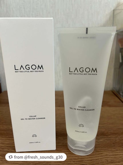 ラゴム ジェルトゥウォーター クレンザー(朝用洗顔)/LAGOM /その他洗顔料を使ったクチコミ(3枚目)