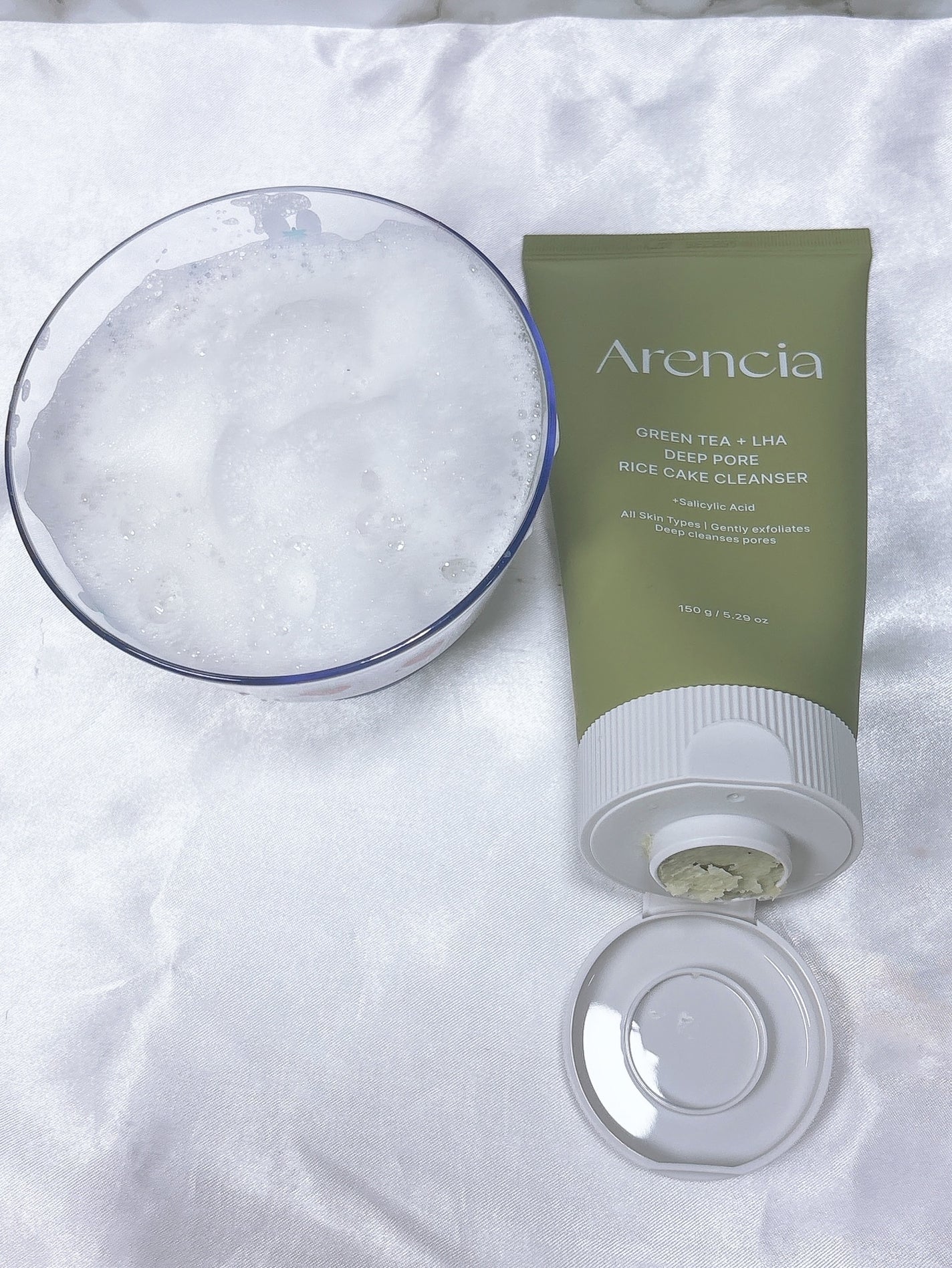 グリーンティー LHA ディープポアもちソープクレンザー /アレンシア/洗顔フォームを使ったクチコミ(7枚目)