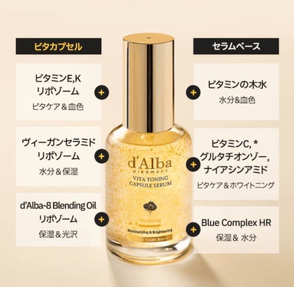 ビタトーニングカプセルセラム/ダルバ/美容液を使ったクチコミ(4枚目)