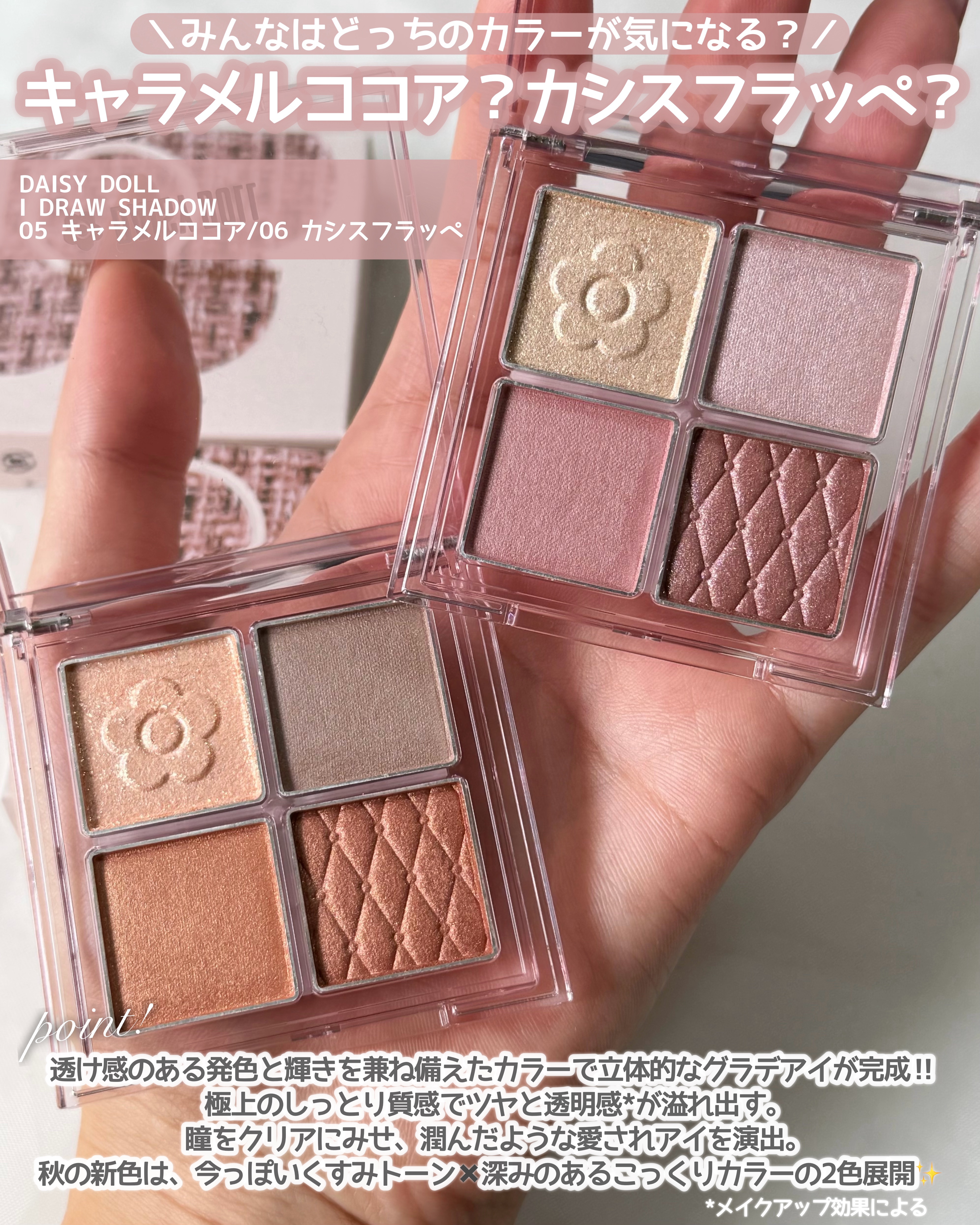 デイジードール アイ ドロー シャドウ/DAISY DOLL by MARY QUANT/アイシャドウパレットを使ったクチコミ（2枚目）
