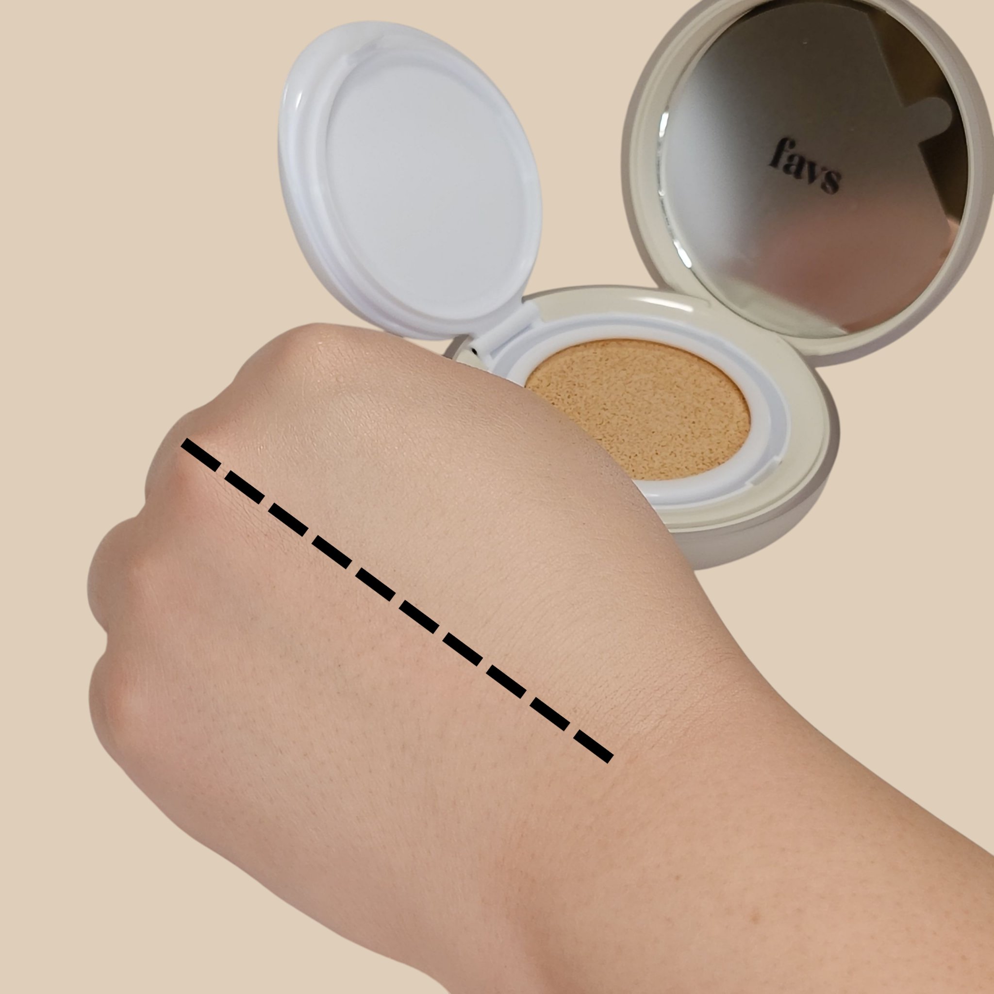 カーミンググロウアップクッションファンデーション #SOY/favs/リキッドファンデーションを使ったクチコミ（2枚目）